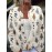 Plus Size - Women'S Cardigan Long Sleeved Jacket Sweater Women'S Casual Cat Print Cardigan- Long Sleeve Round Neck Button Open Front Sweater, Machine Washable Spring And Autumn Layering Top, Durable Shirt
