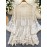 NEW Bohemian Style Vintage Dress Women's Loose Hollow Hook Flower Design Short Midi Skirt