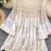 NEW Bohemian Style Vintage Dress Women's Loose Hollow Hook Flower Design Short Midi Skirt