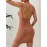 [Summer Cami Dress] Sleeveless Brown Ribbed Backless Cami Dress for Women | Stretchy, Machine Washable, Casual Summer Wear, Bodycon Mini Dress