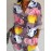 Plus Size Women'S Long Sleeve Shirt with Crane and Floral Print | Retro Style Mid-Length Casual 3D Soft Comfortable Light Beige-Friendly Base Layer for SpringAutumn, Slight Stretch Fabric, Regular Sleeve Length
